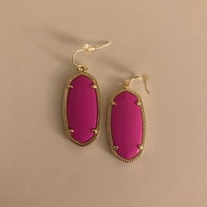 Elle Kendra Scott Earrings Gold and Pink